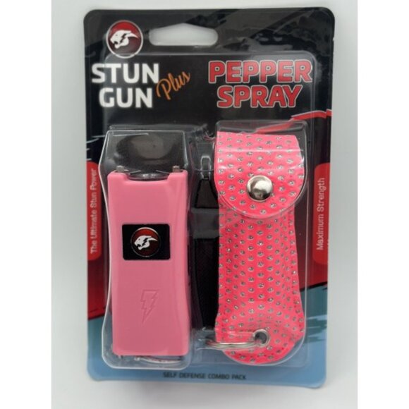CHEETAH Self Defense Combo Set Rechargeable Flashlight Battery + Pepper Spray - Picture 2 of 3